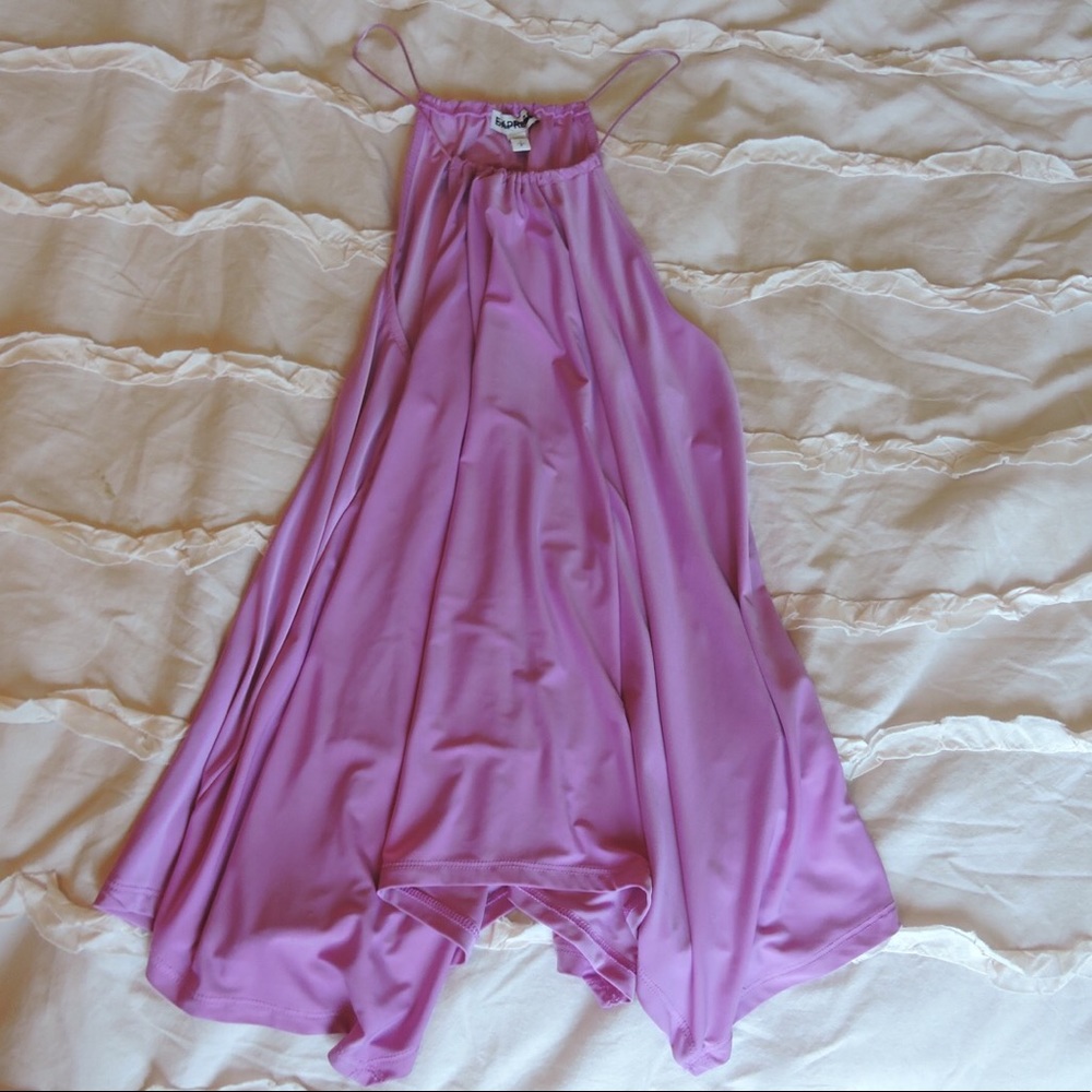 Express light purple high neck tank top